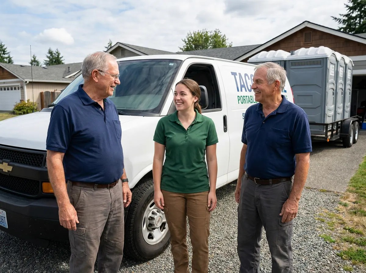Mount Rainier Portable Toilet Rental portable toilet rentals team in Tacoma, WA